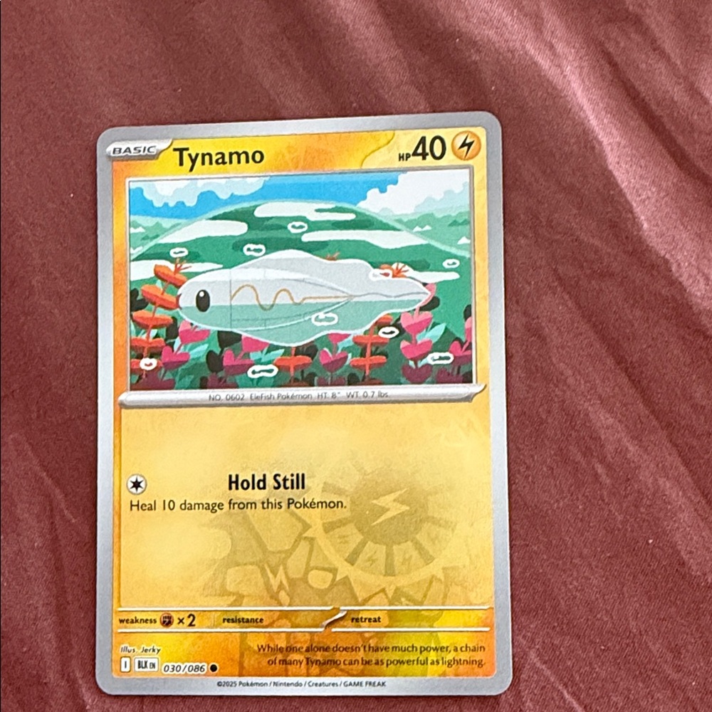 Tynamo Pokémon Trading Card